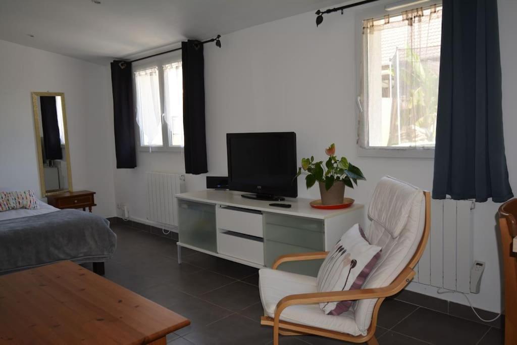 Grand Studio Independant Avec Jardin Goussainville  Bagian luar foto